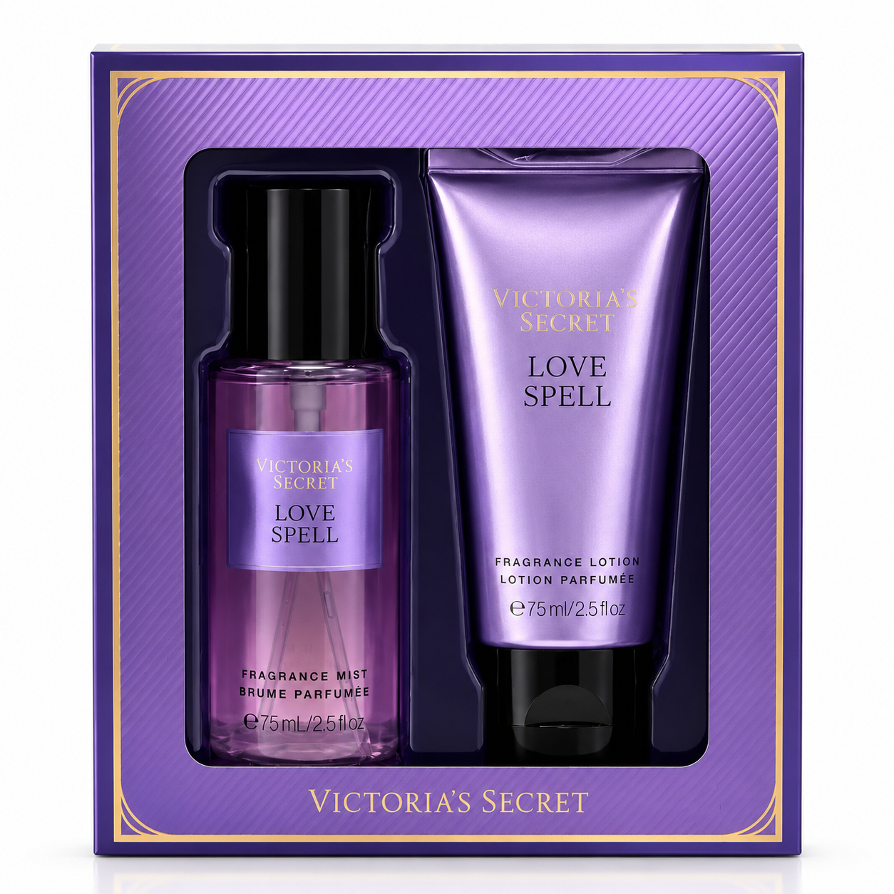 Kit Mini Love Spell Victorias Secret (Body Splash 75ml + Creme Corporal 75ml)