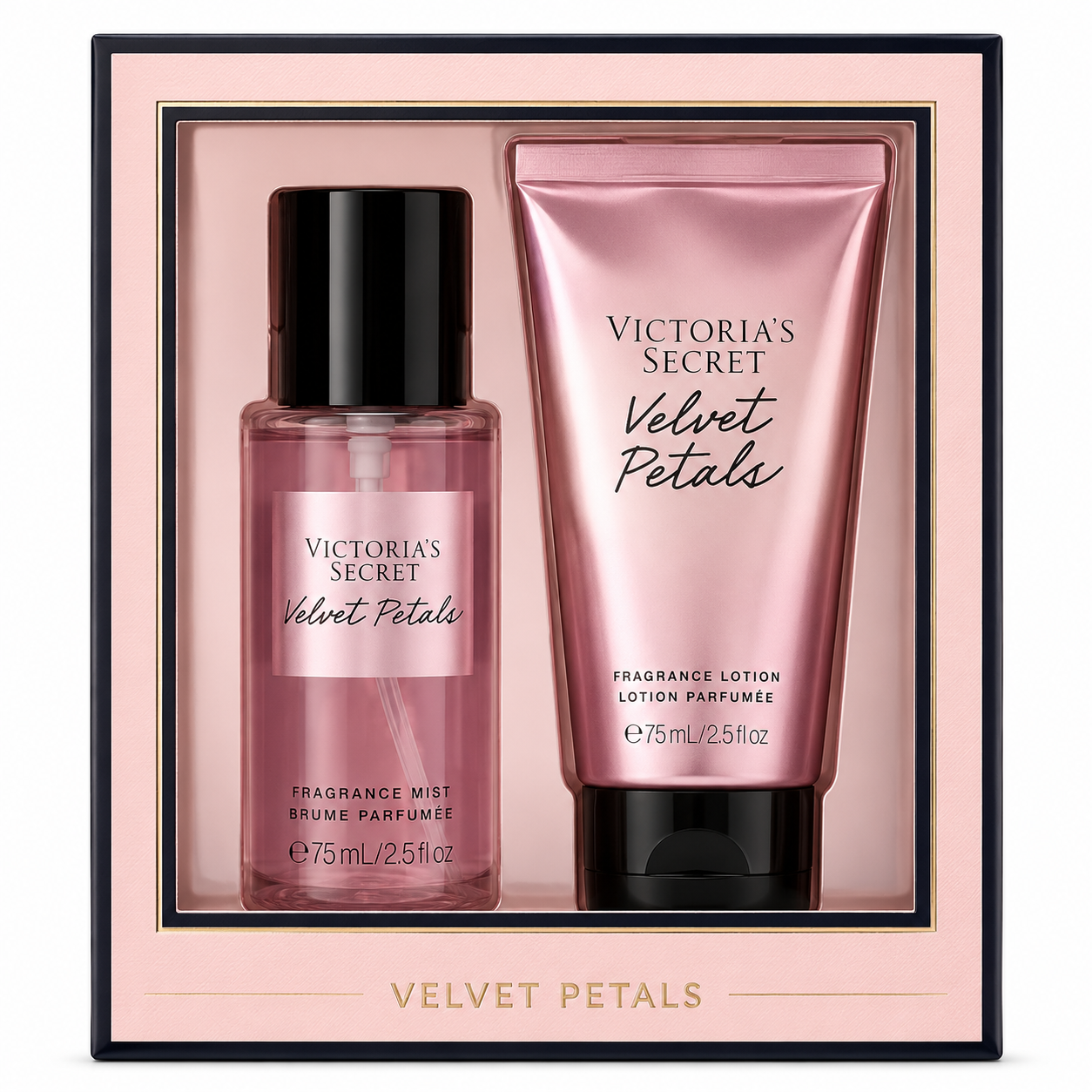 Kit Mini Velvet Petals Victorias Secret (Body Splash 75ml + Creme Corporal 75ml)